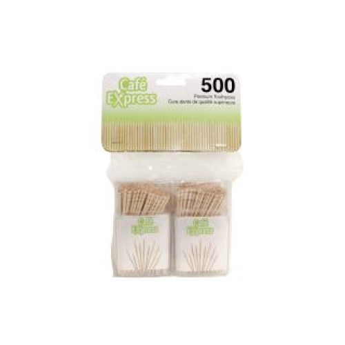 CAFE EXPRESS TOOTHPICKS 250/CONTAINER x 2/PK x 24/CS