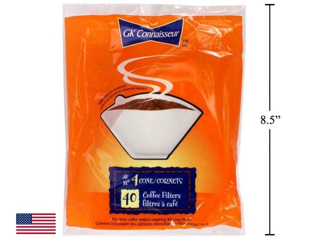 Coffee filters - #4 cone 40 pack