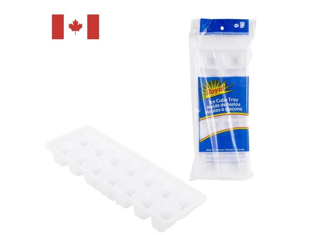 Ice cube tray - 12 inch long - makes 16 cubes - Made in Canada