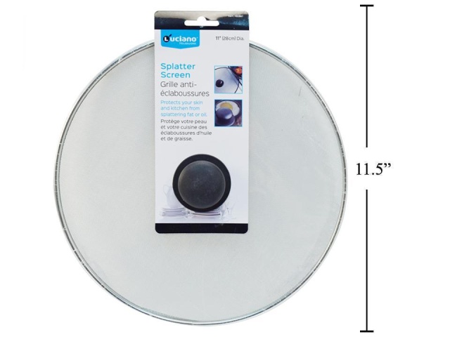 splatter screen with knob - 11 inch