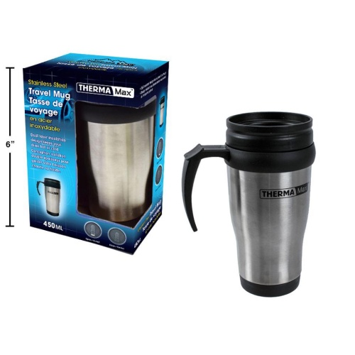Therma Max, Stainless Steel Travel Mug 450mL, Colour Box