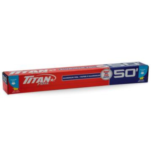 TITAN-FOIL HEAVY DUTY ALUMINIUM FOIL ROLL 11.8 inch x 50 foot