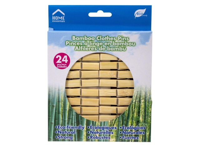 Clothespins - bamboo pack of 24
