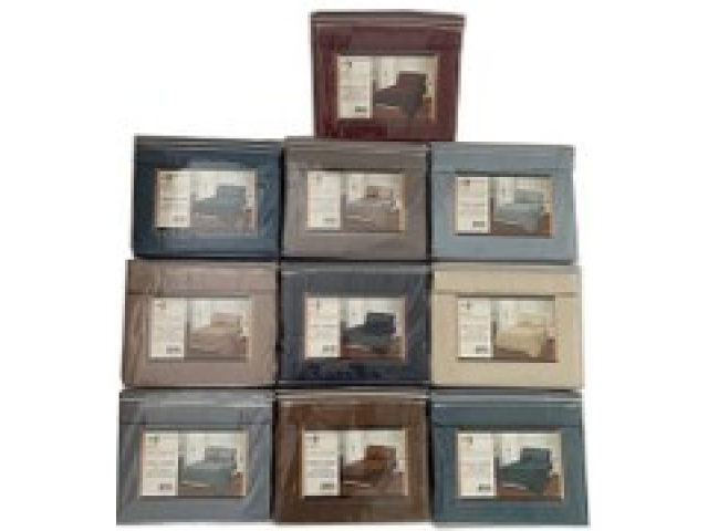 Full sheet set 1 flat 1 fitted 2 pillowcases asst colours solid