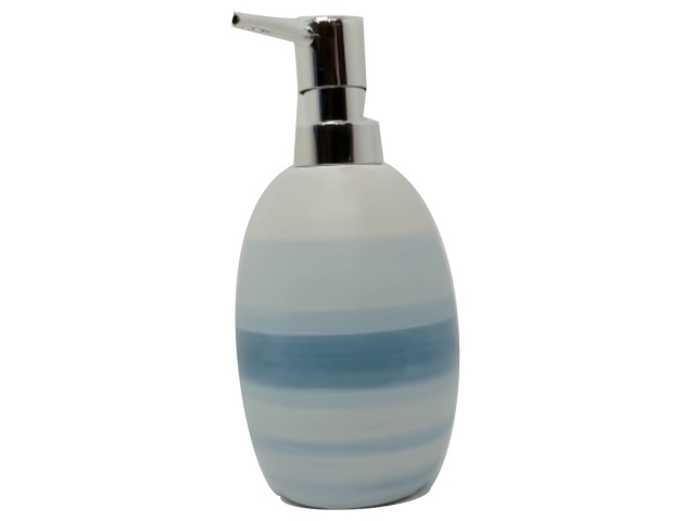 Lotion Pump Bottle Ceramic Blue Ombre