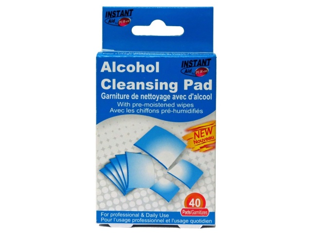 Alcohol wipes 40 pack - instant aid