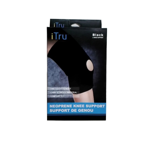 KNEE SUPPORT - BLACK- Premium Neoprene Material