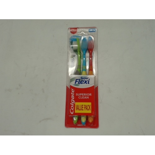 Toothbrush 3pk. Super Flexi Medium Colgate