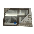 Gallery Frame Set 5pcs. Rustic Finish