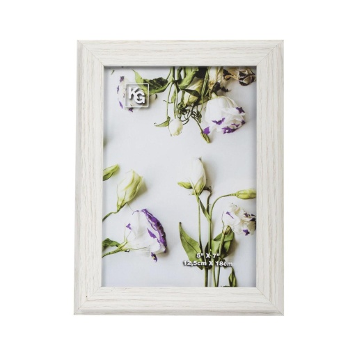 KG Winsor 5X7 Frame WEATHERED WHITE WOOD EFFECT (AZ) 