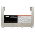 Over The Door 4 Hook Bar Mat Nickel 12.5 x 7-15/16\