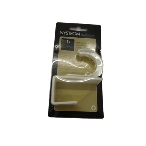 Over The Door Hook White Plastic Nystrom