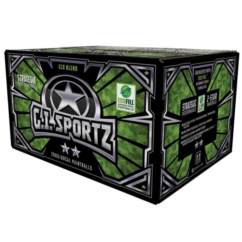 Gi Sportz Paintballs 2 Star 2000ct .68 cal