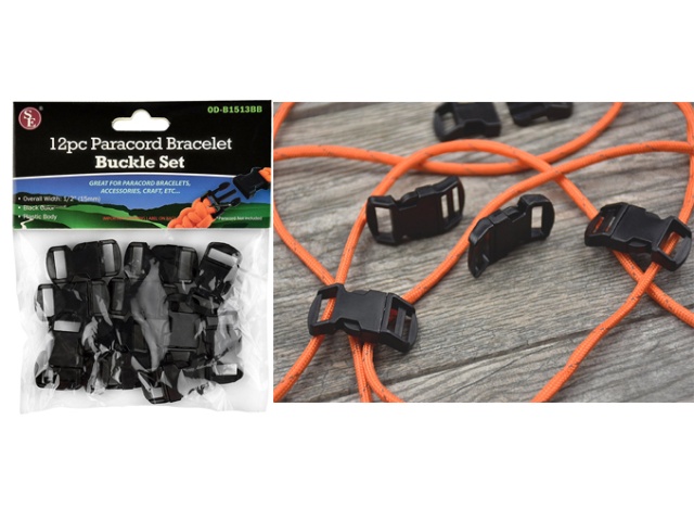 Buckle Set 12pk. Paracord Bracelet