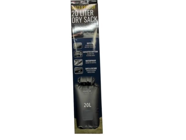 Dry Sack 20 Liter Waterproof 14.25 X 25.5\
