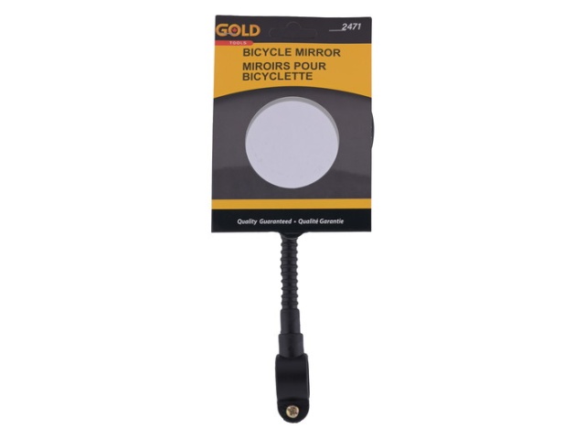 Bicycle mirror - flexible blk clamp on with screw