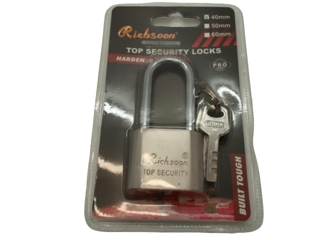 Padlock 40mm w/Long Shackle