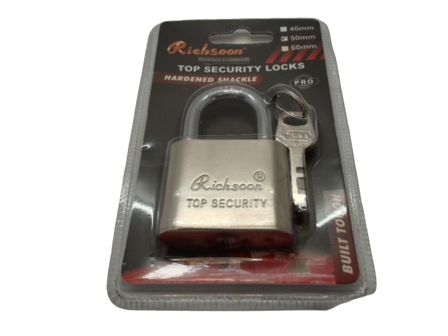 Padlock 50mm w/Hardened Shackle Richsoon