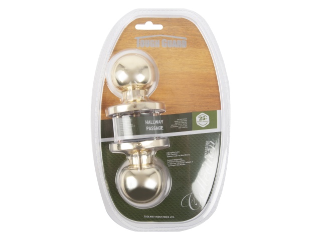 passage lock polished brass