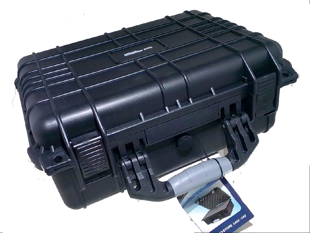 Airtight safe store case 16x13x6.9 inch IP65 rated diced foam removeable for gear protection