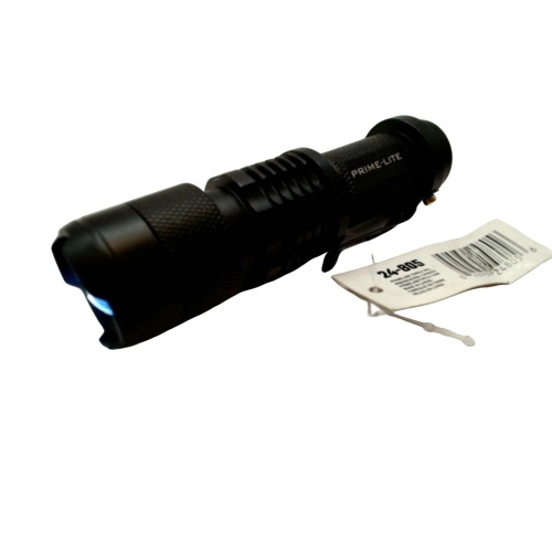 Tactical zoom flashlight 500 lumens - hi low strobe - focus - AA battery included (promo)