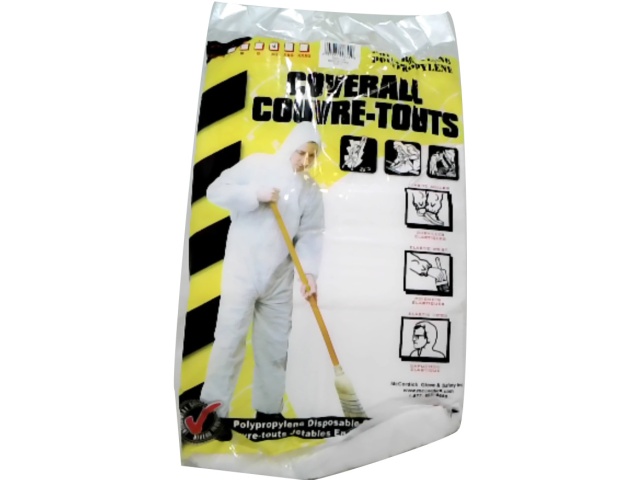 Disposable Coverall Polypropylene XL w/Hood