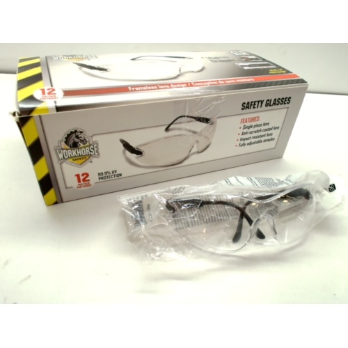 Safety Glasses Clear Lens WorkHorse