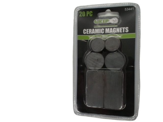 Ceramic Magnets 20pk. Assorted Grip - each sold individually