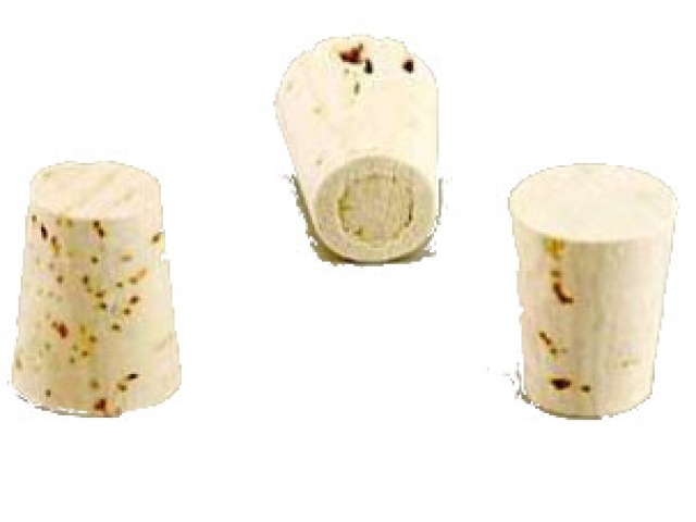 Cork stopper, #5, 18mm tubes 22.2 High x 17.5 Top x 13.5mm Bottom