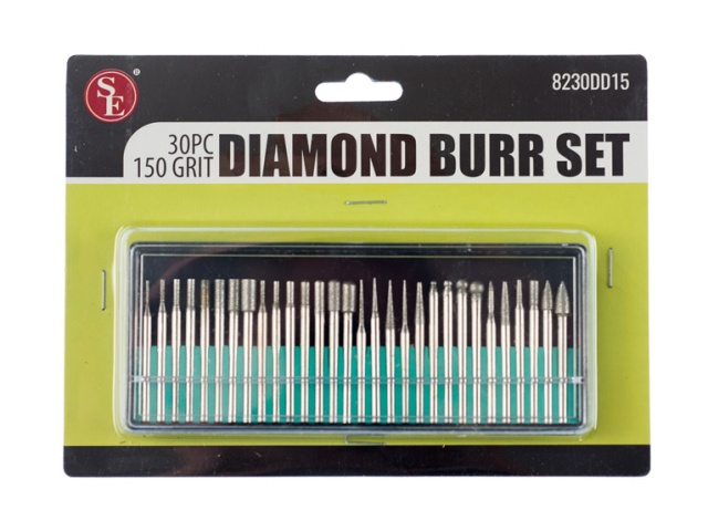 Diamond Burr Set 30pc. 150 Grit