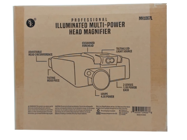 Head Magnifier Illuminated Multi-Power