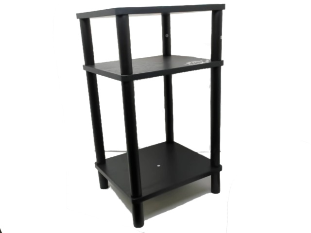 Shelf 3 tier black storage 13.4x11.8x23.6 inches