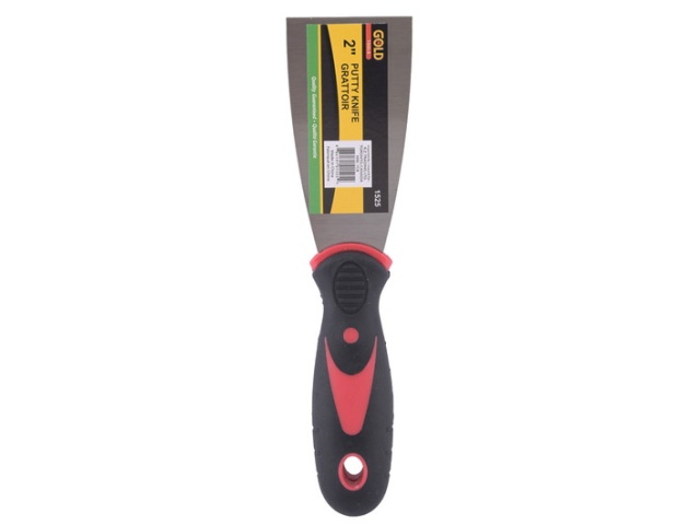 Putty knife 2 inch rubber handle