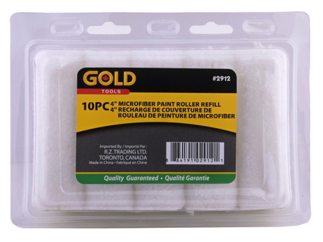 Roller refill 4 inch microfibre for paint 10 pc