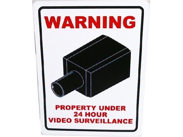 Warning Sign Small 5.5x7\