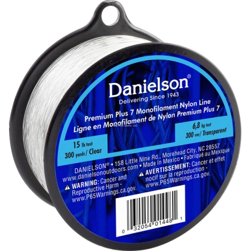 Danielson 418C-15 Plus 7 Mono Nylon Line Clear 15 Lb