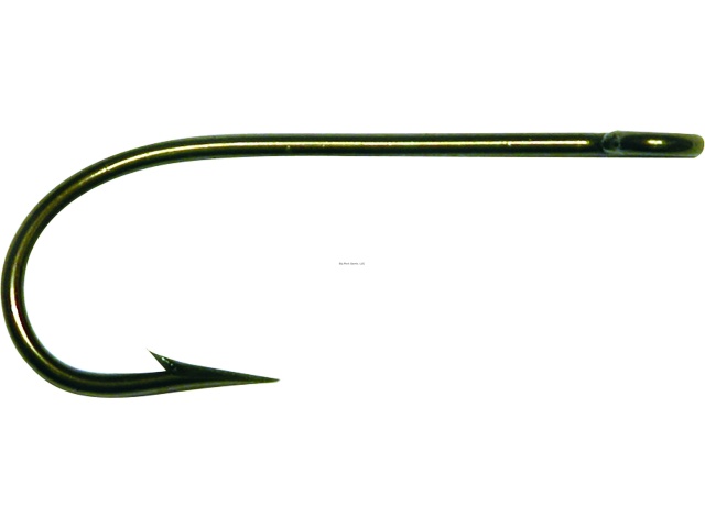 Mustad 3136-BR-2-10 Kirby Hook Size 2, Kirbed Point, Offset