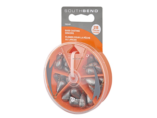 South Bend 150-FP Bass Casting Sinker Assortment w/Dial Box
