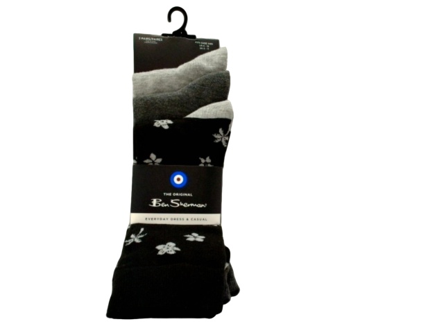 Dress Socks 3pk. The Original Ben Sherman Assorted