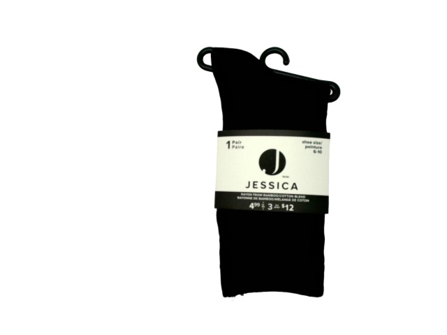 Women\'s Jessica Socks Black Rayon From Bamboo (or 3/$4.99)