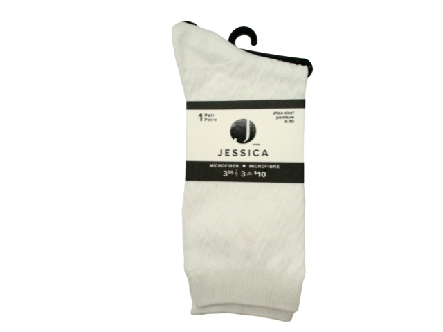 Women\'s Jessica Socks White Microfiber (or 3/$4.99)