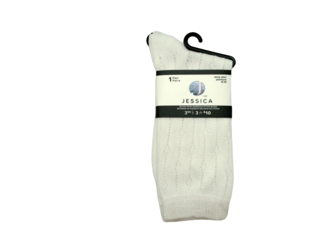 Women\'s Jessica Socks White Rayon From Bamboo (or 3/$4.99)