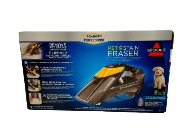 Pet Stain Eraser Cordless Carpet + Upholstery Cleaner Bissell