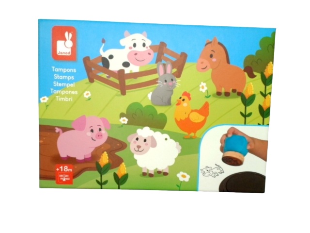 Fabric Stamps Farm Animals 6pk. Assorted - each sold individually