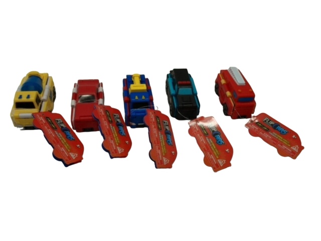 Flip Cars 2 In 1 Transforming Vehicle Assorted (EACH SOLD INDIVIDUALLY)