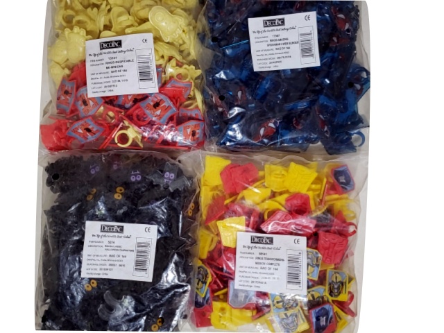 Ring Assorted Kids Plastic 144/bag (EACH SOLD INDIVIDUALLY)