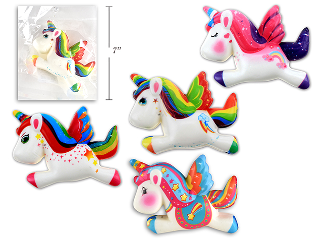 Squishy Unicorn 4.75in x 3.33 inch