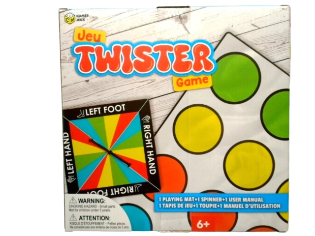 Twister game - playing mat - 1 spinner - 1 user manual
