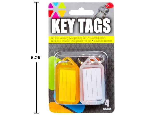4-pc Key Tag Organizers b/c