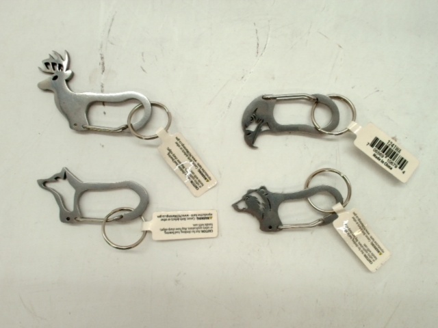 Animal Shaped Carabiner 2 Stainless Steel Assorted - each sold individually\